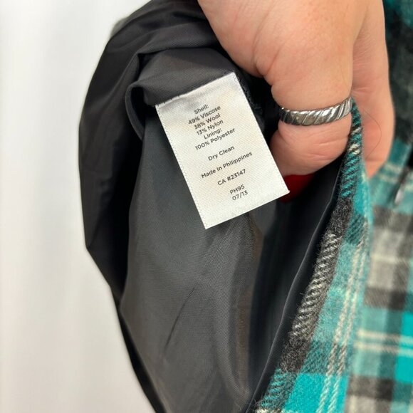 Plaid Wool-Blend Talbots Skirt - Picture 6 of 7